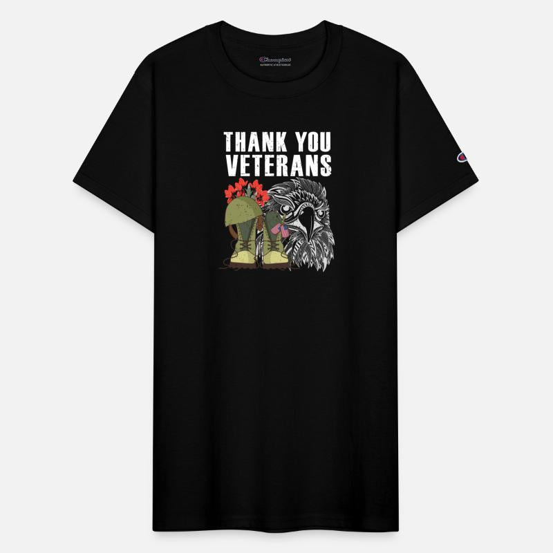Thank You Veterans Poppy Flower Eagle Combat Boots