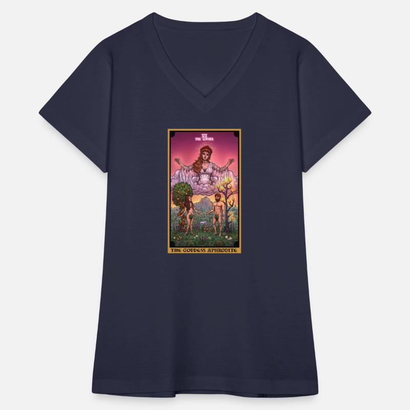 The Goddess Aphrodite in The Lovers Tarot Card