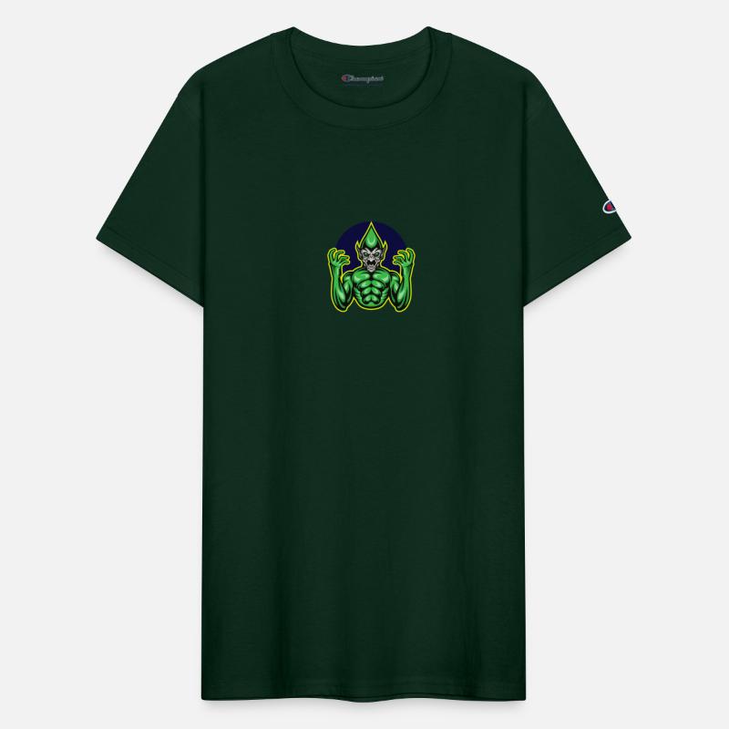 The green goblin mascots logo design