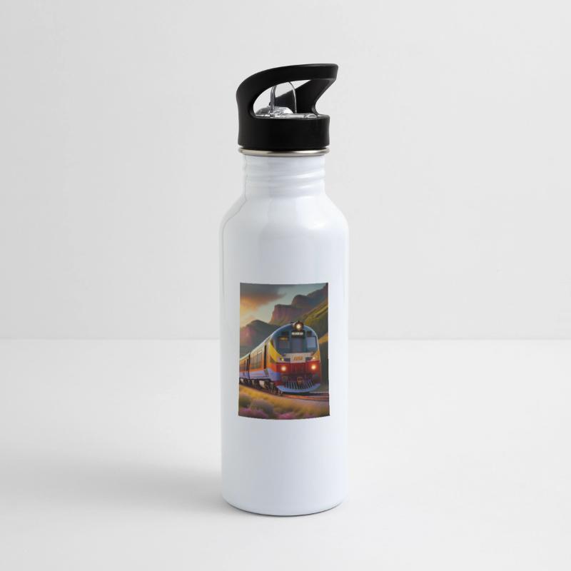 The passenger train logo design in T shirt