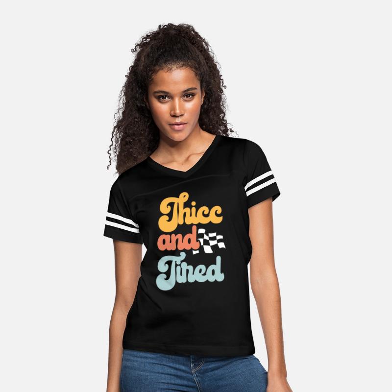 Thicc and Tired Humorous Tank Top