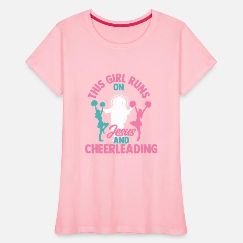 This Girl Runs On Jesus And Cheerleading Cheer Che