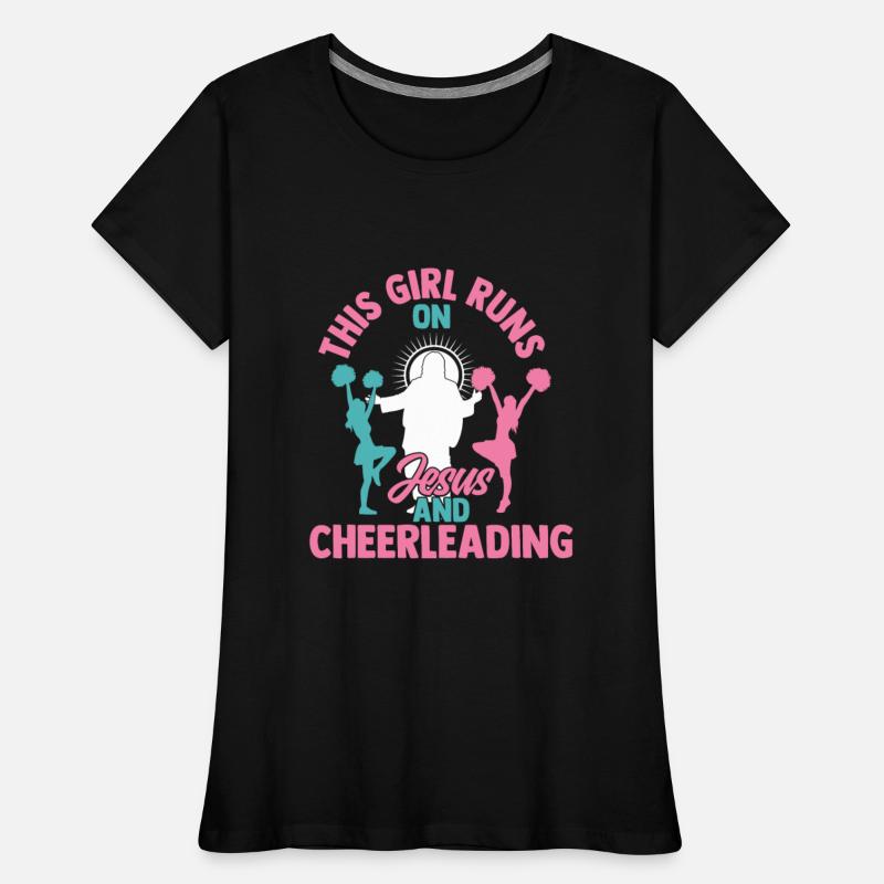 This Girl Runs On Jesus And Cheerleading Cheer Che