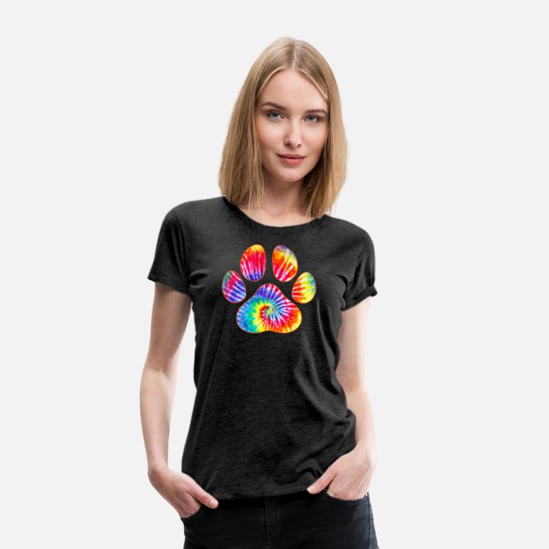Tie Dye Paw Print Pet Owner Paw Print Tie Dye Dog