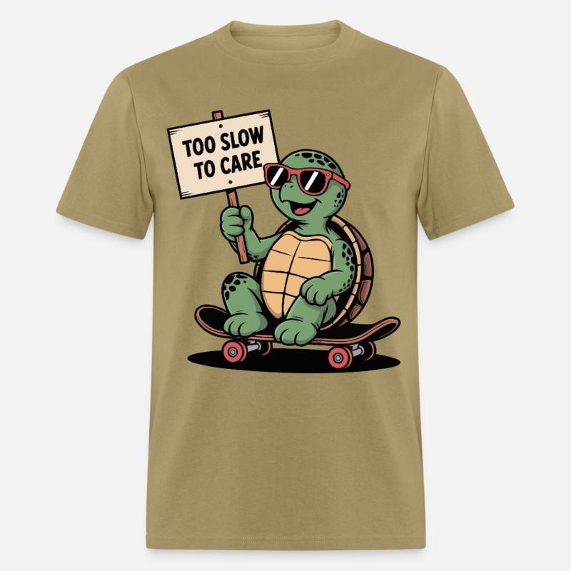Too Slow to Care – Cool Turtle Skateboard