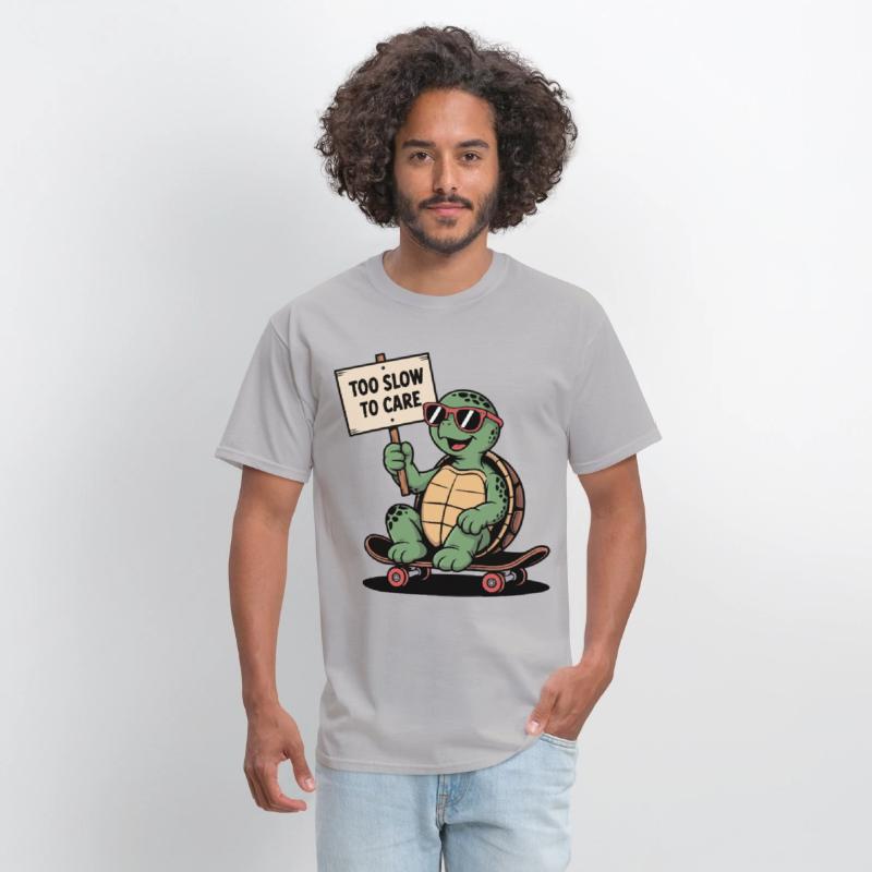 Too Slow to Care – Cool Turtle Skateboard