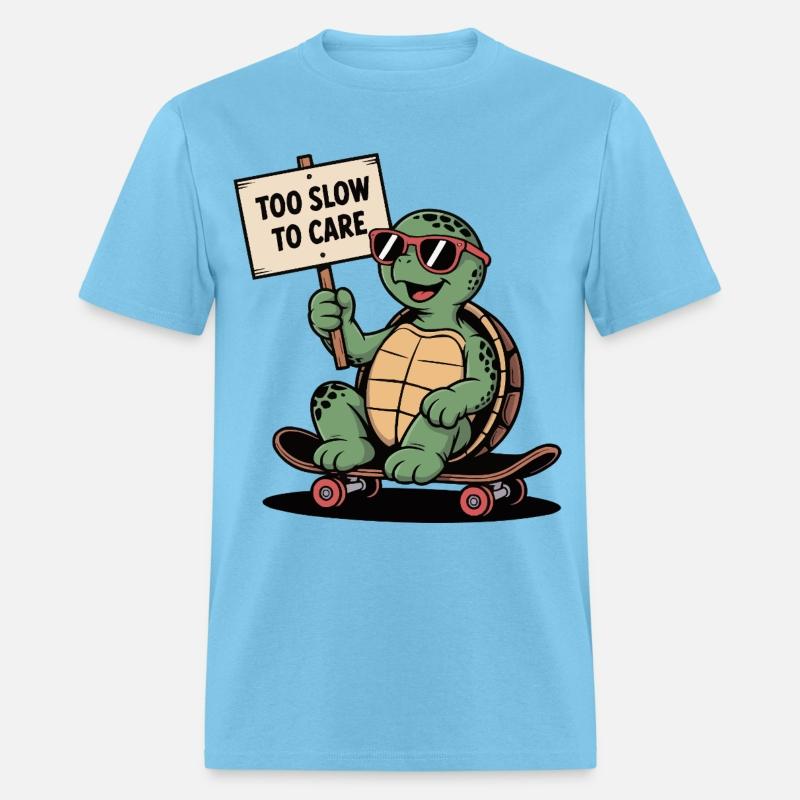 Too Slow to Care – Cool Turtle Skateboard