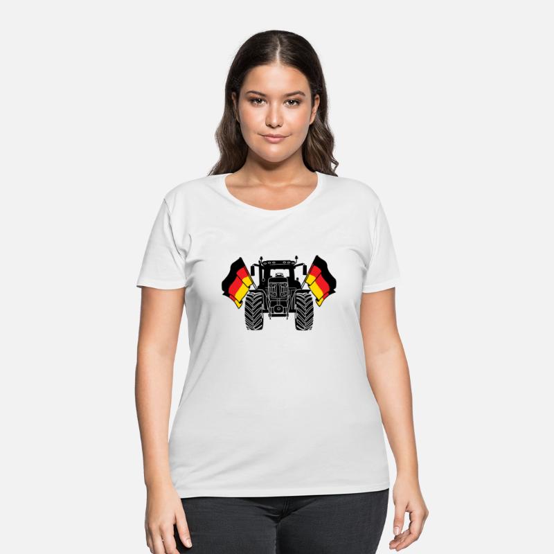 Tractor two flags Germany