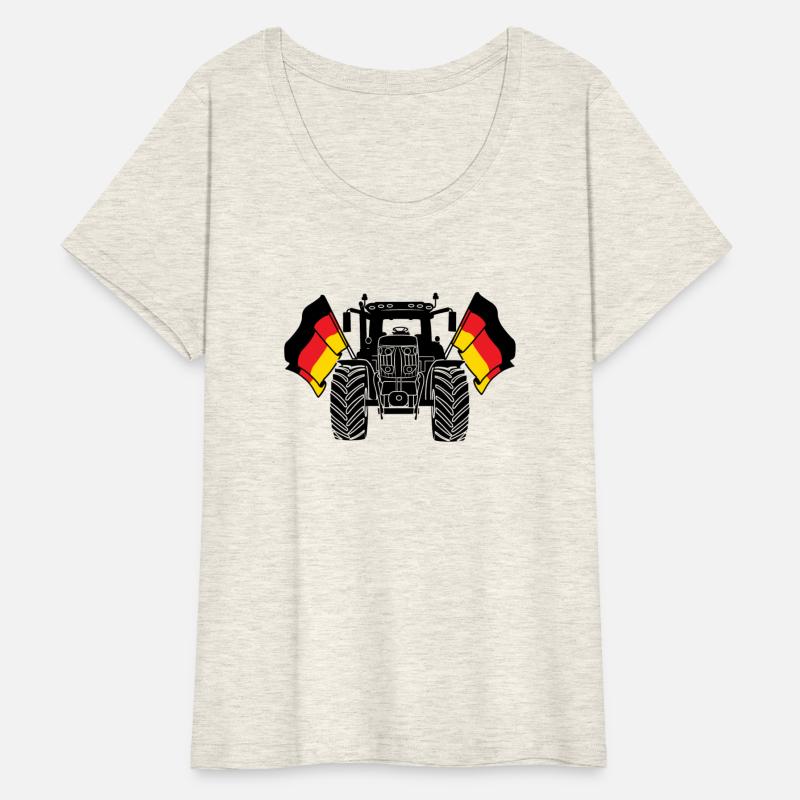 Tractor two flags Germany