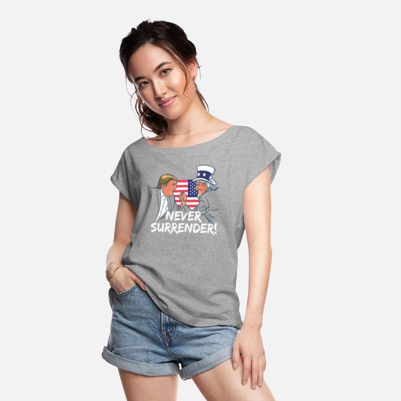 Trump Never Surrender Mug Shot Tee