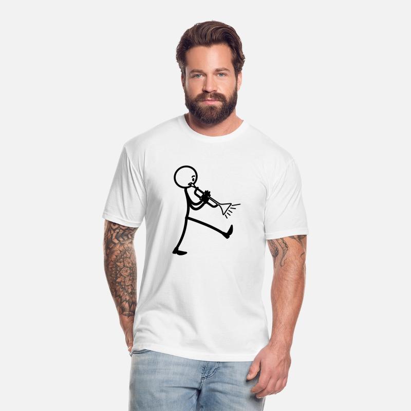 Trumpet player marching