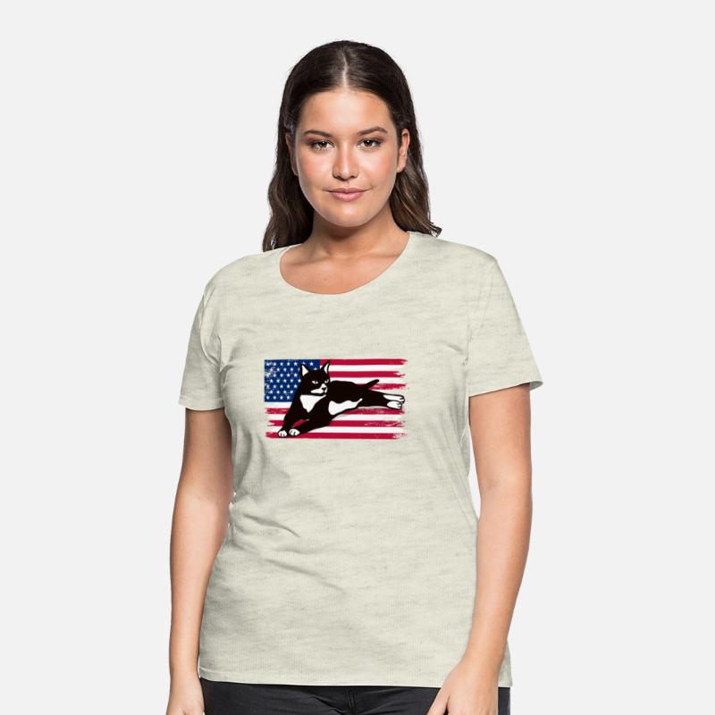 Tuxedo Cat American Flag Glasses 4Th Of July Tuxed