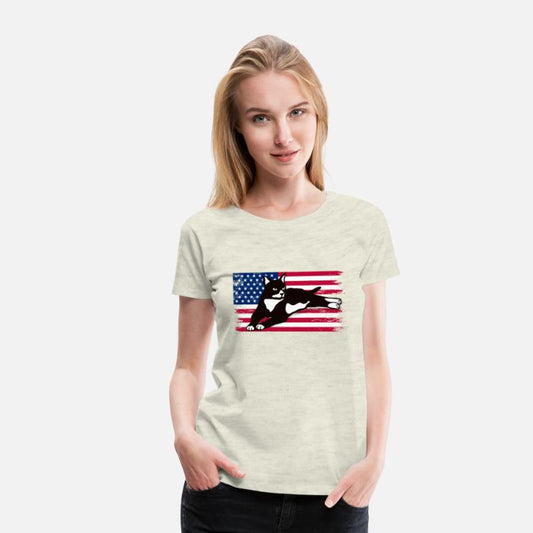 Tuxedo Cat American Flag Glasses 4Th Of July Tuxed