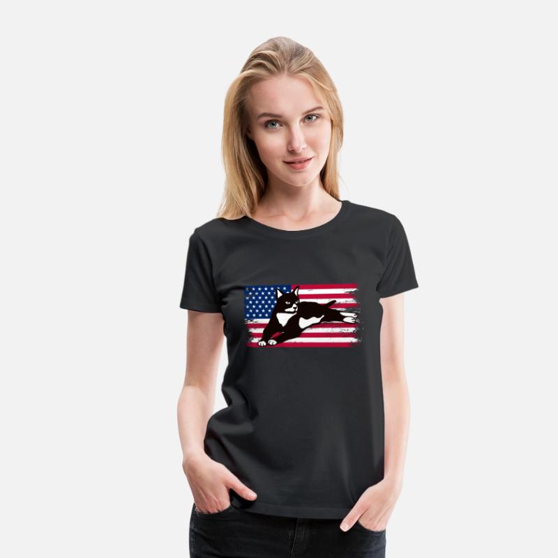 Tuxedo Cat American Flag Glasses 4Th Of July Tuxed