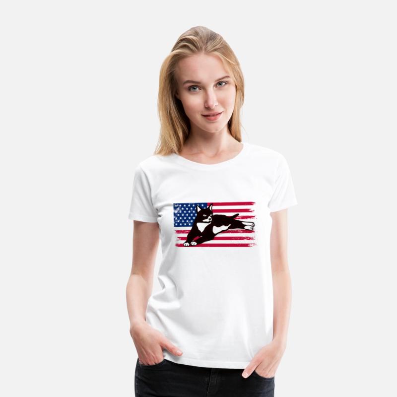 Tuxedo Cat American Flag Glasses 4Th Of July Tuxed