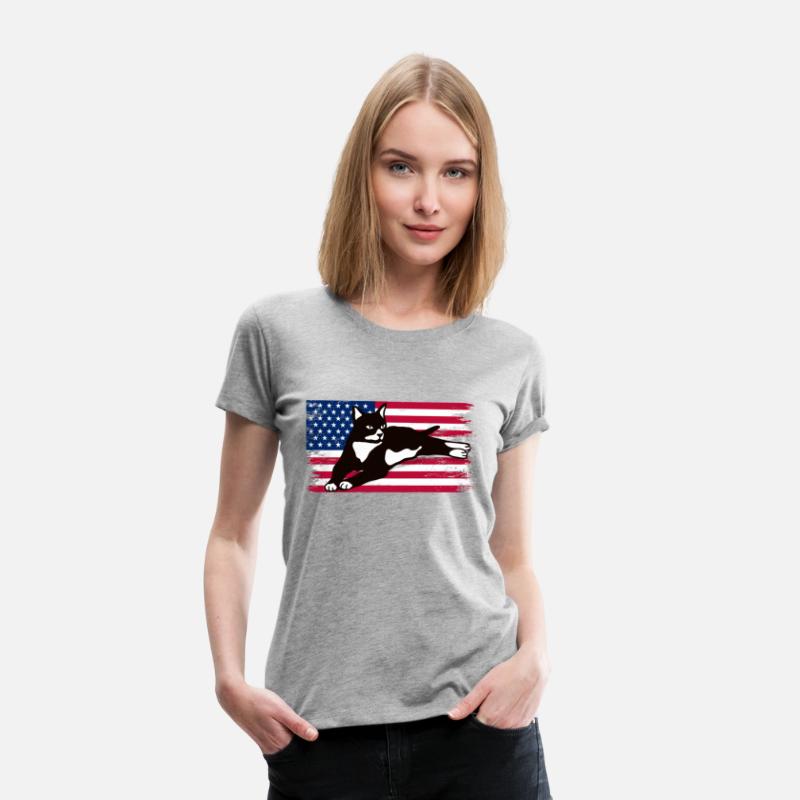 Tuxedo Cat American Flag Glasses 4Th Of July Tuxed