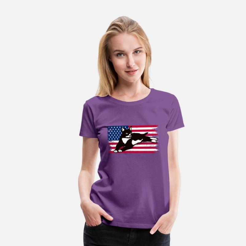 Tuxedo Cat American Flag Glasses 4Th Of July Tuxed