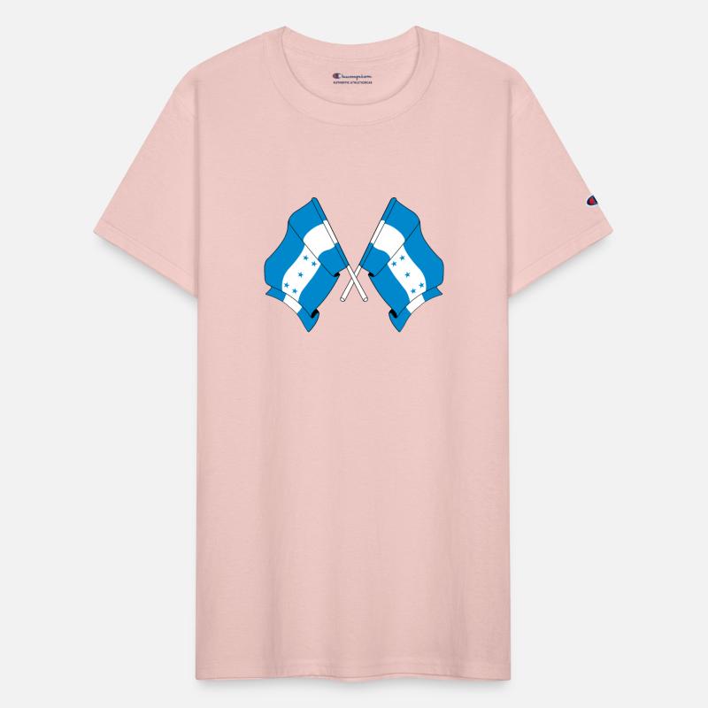 Two crossed flags of Honduras