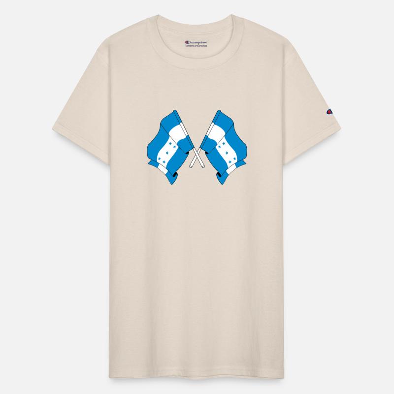 Two crossed flags of Honduras