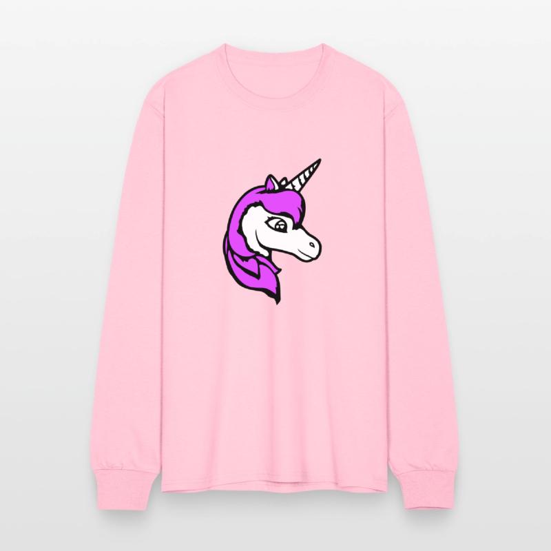 Unicorn Pink Cute Pretty Friendly Cartoon Girl Fun