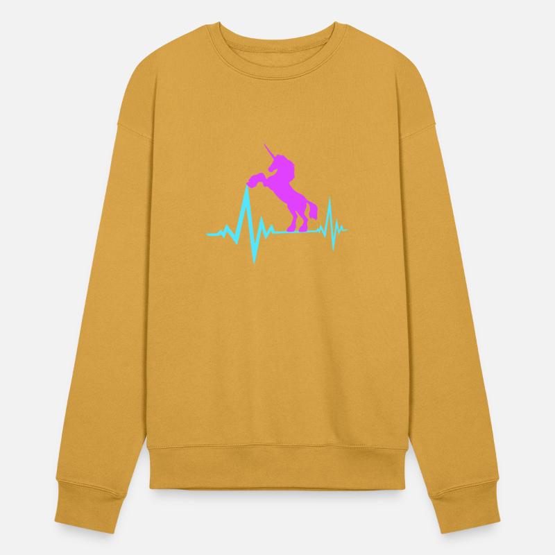 Unicorn Pulse Heartbeat Frequency ECG Line Cool