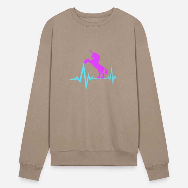 Unicorn Pulse Heartbeat Frequency ECG Line Cool