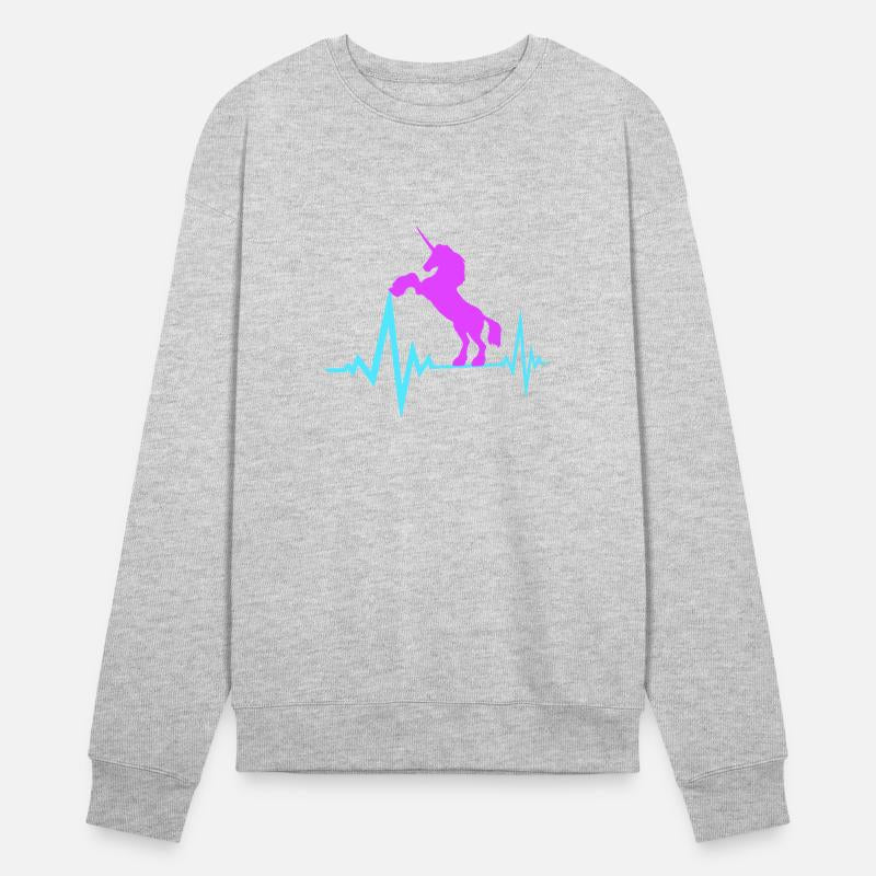 Unicorn Pulse Heartbeat Frequency ECG Line Cool