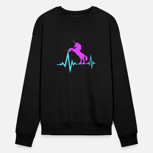 Unicorn Pulse Heartbeat Frequency ECG Line Cool