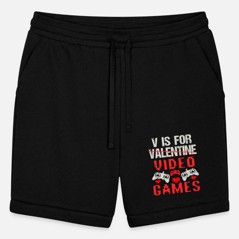 V is for Video Games Valentines Day Gamer Men Boys