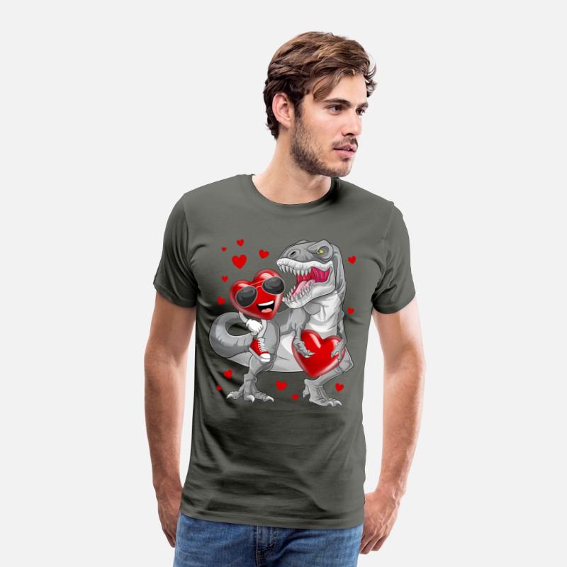 Valentines Day Heart Riding Dinosaur T Rex Funny