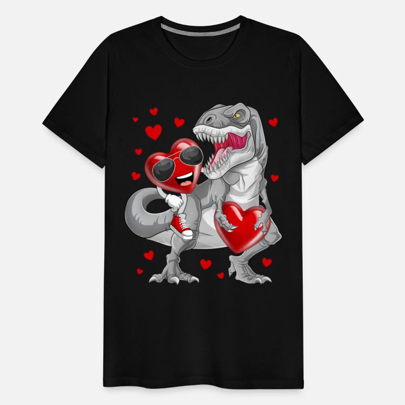 Valentines Day Heart Riding Dinosaur T Rex Funny