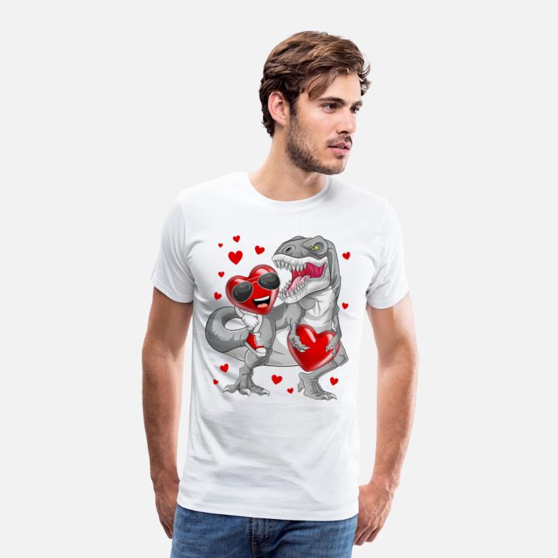 Valentines Day Heart Riding Dinosaur T Rex Funny