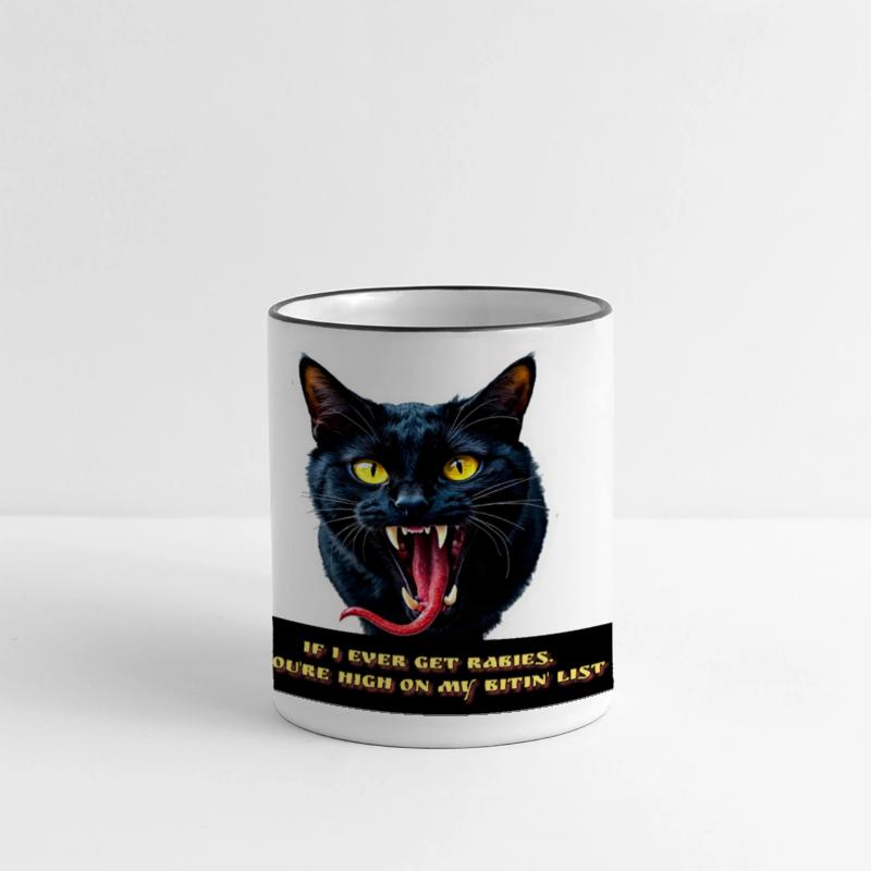 Vampire Cat with Humorous Quote