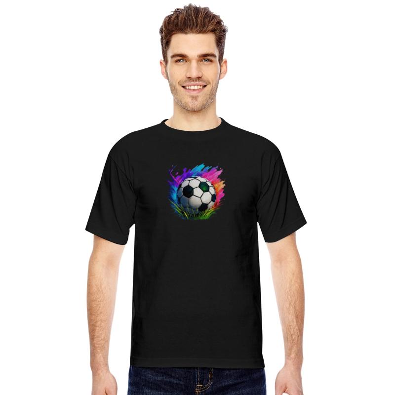 Vibrant Soccer Ball in the Grass