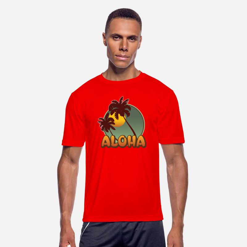 Vintage Aloha Sunset with Palms