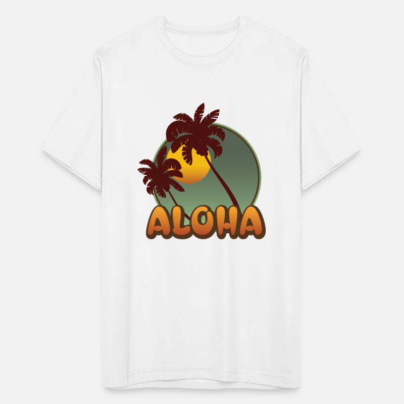 Vintage Aloha Sunset with Palms