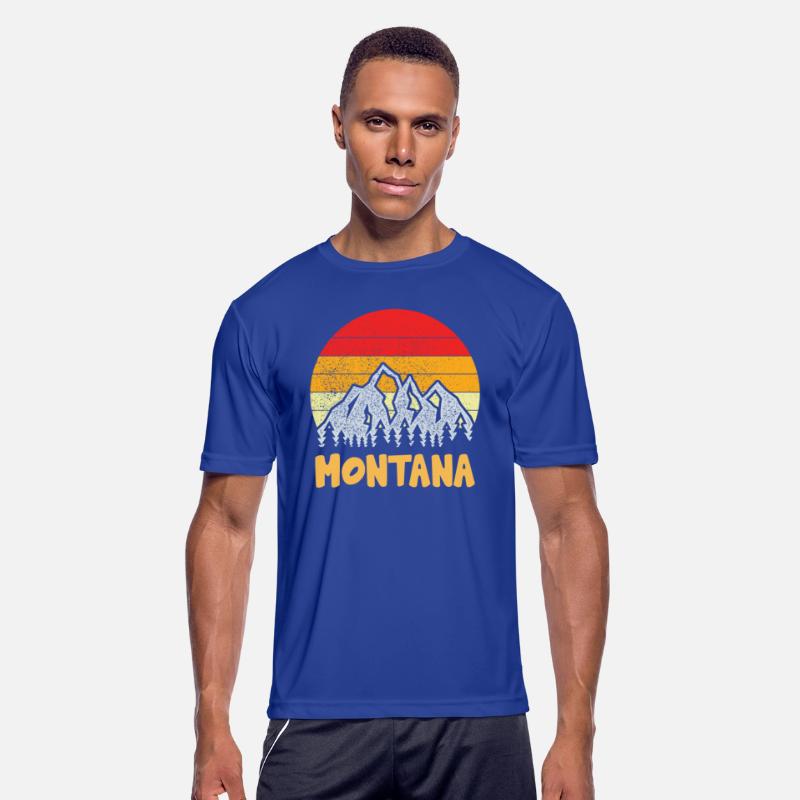 Vintage Retro MT Montana U S Mountain State