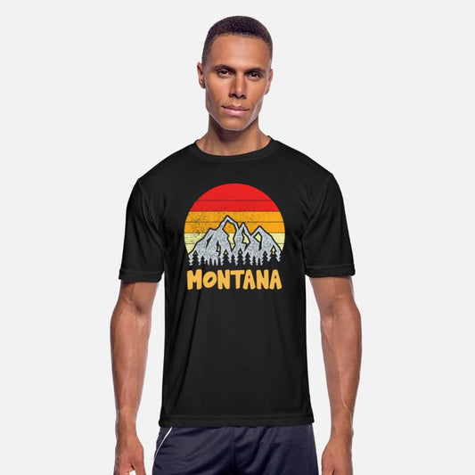 Vintage Retro MT Montana U S Mountain State