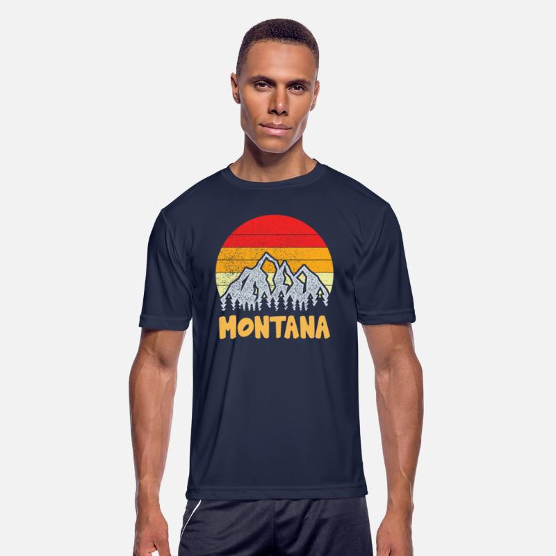 Vintage Retro MT Montana U S Mountain State