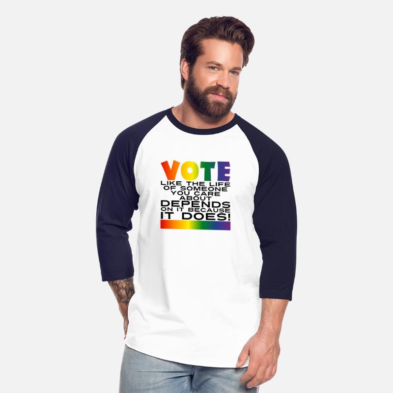 Vote LGBTQIA Rights - Rainbow Gradient & Black v1