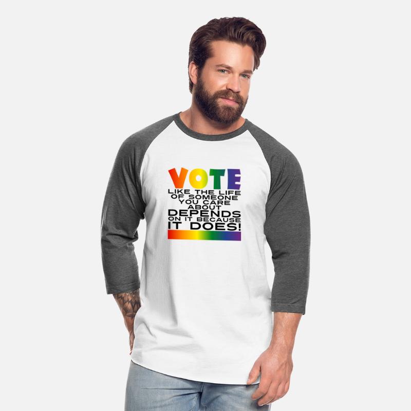 Vote LGBTQIA Rights - Rainbow Gradient & Black v1