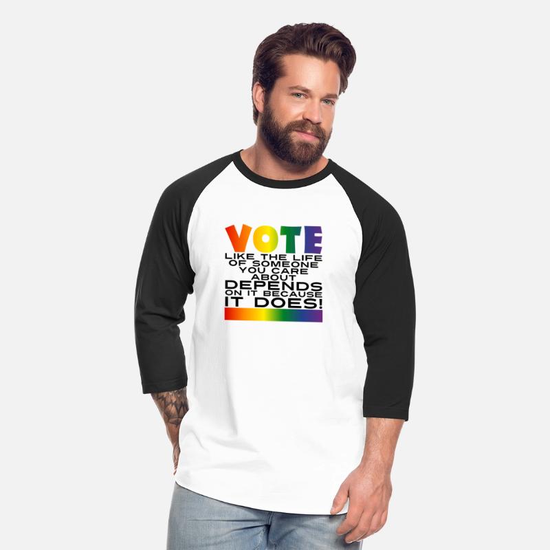 Vote LGBTQIA Rights - Rainbow Gradient & Black v1