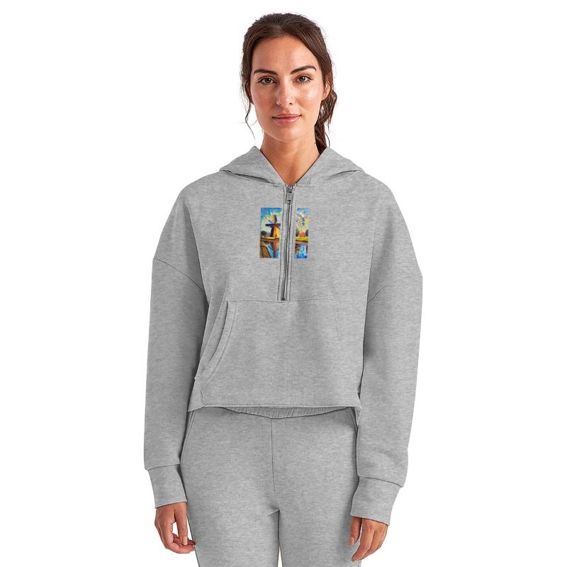 Watermill and modern art