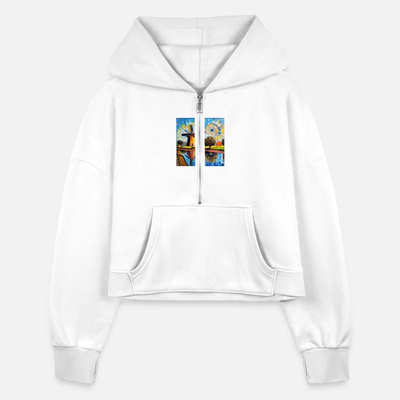 Watermill and modern art