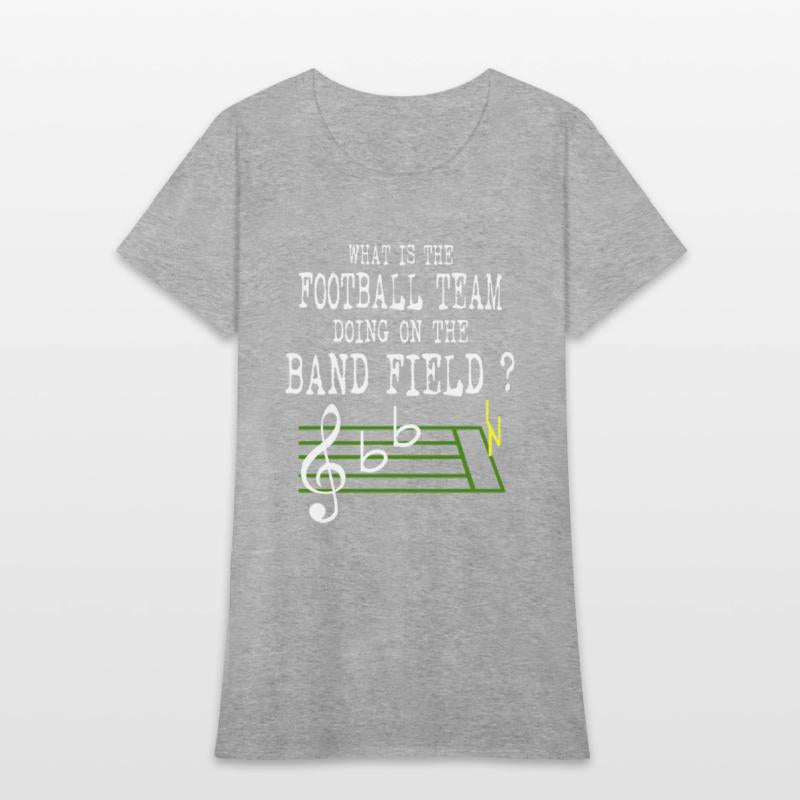 what is the football team doing on the band field