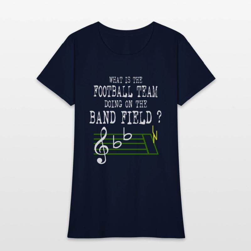 what is the football team doing on the band field