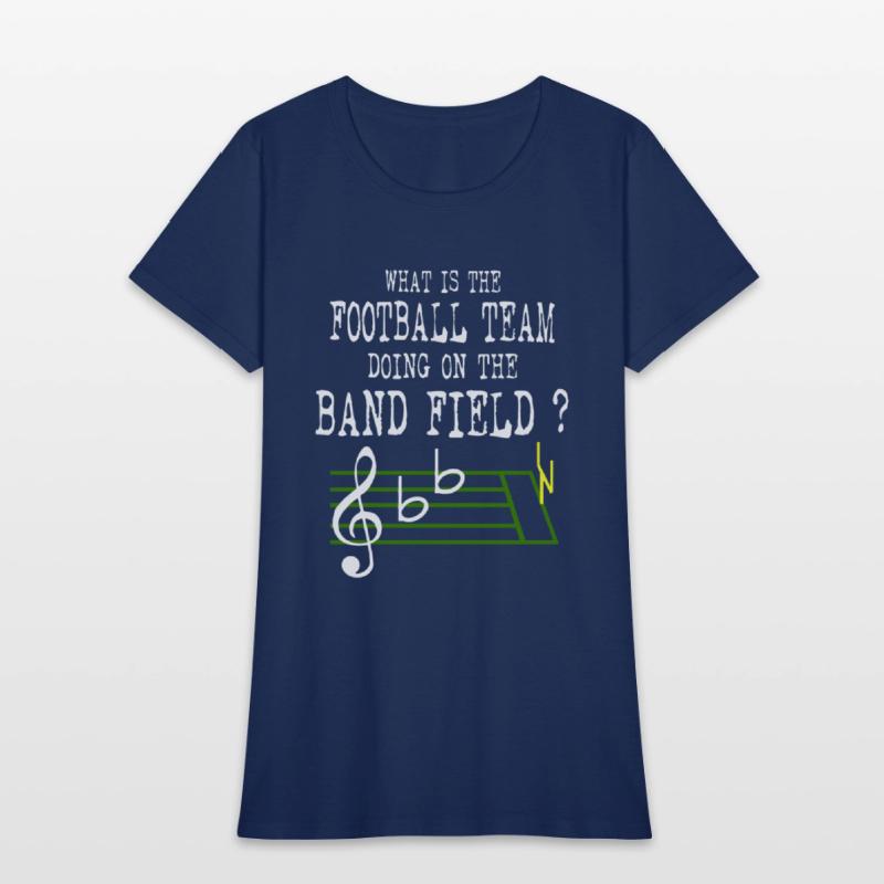 what is the football team doing on the band field