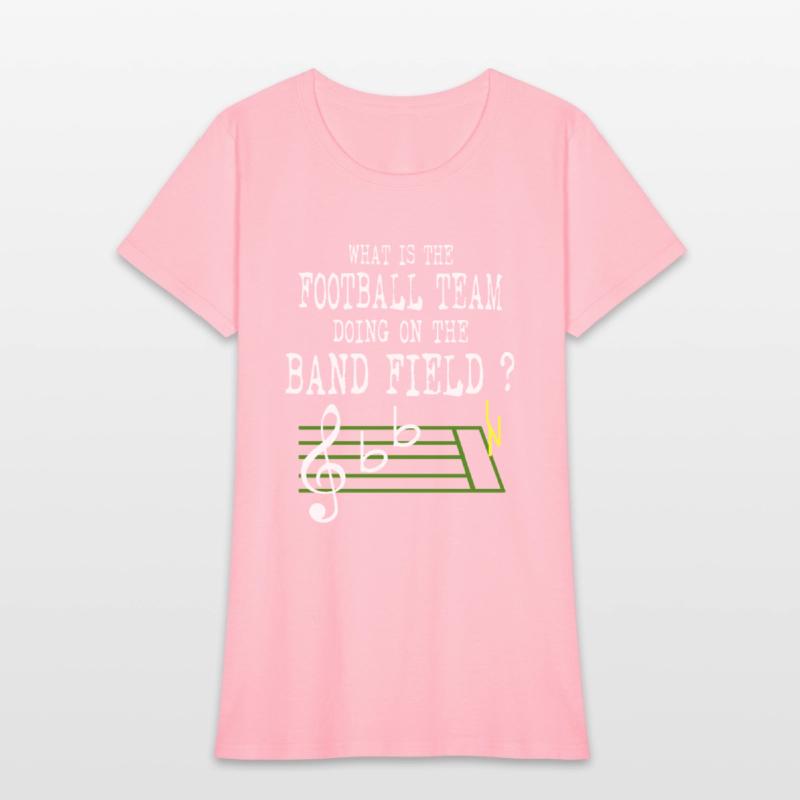 what is the football team doing on the band field