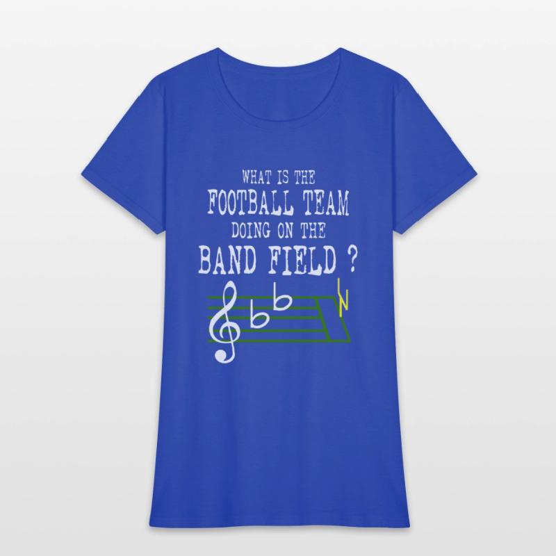 what is the football team doing on the band field