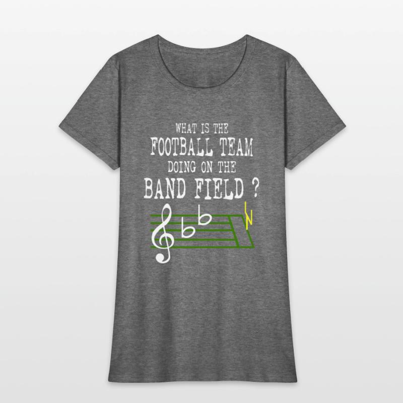 what is the football team doing on the band field